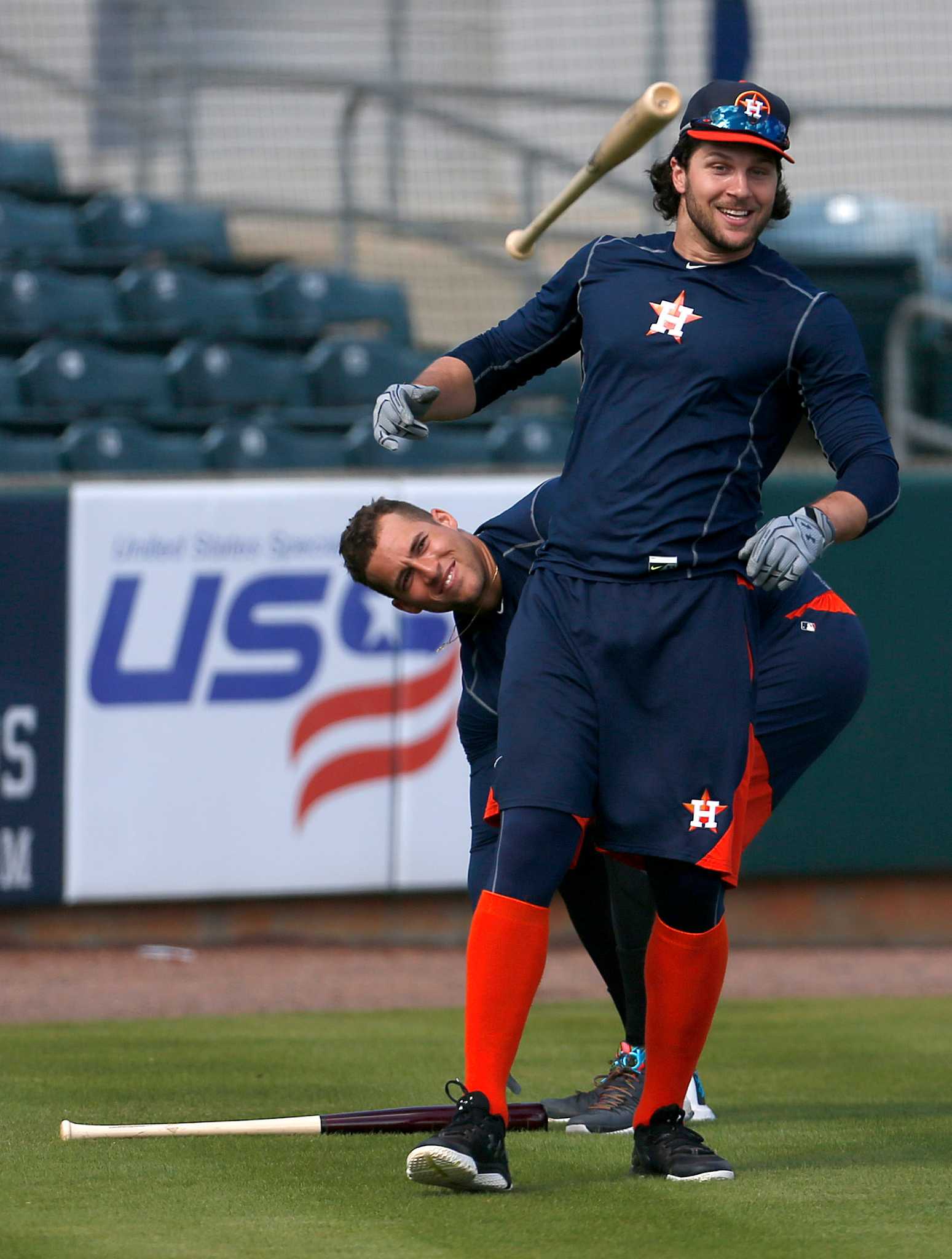 Plant High retires Houston Astros LF Preston Tucker's jersey number