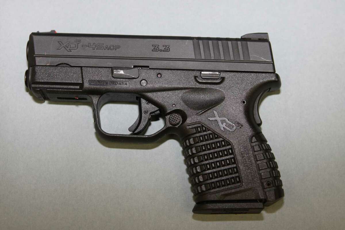 Seattle police say they recovered this firearm from Che Taylor after he was shot by police Sunday in Wedgwood.