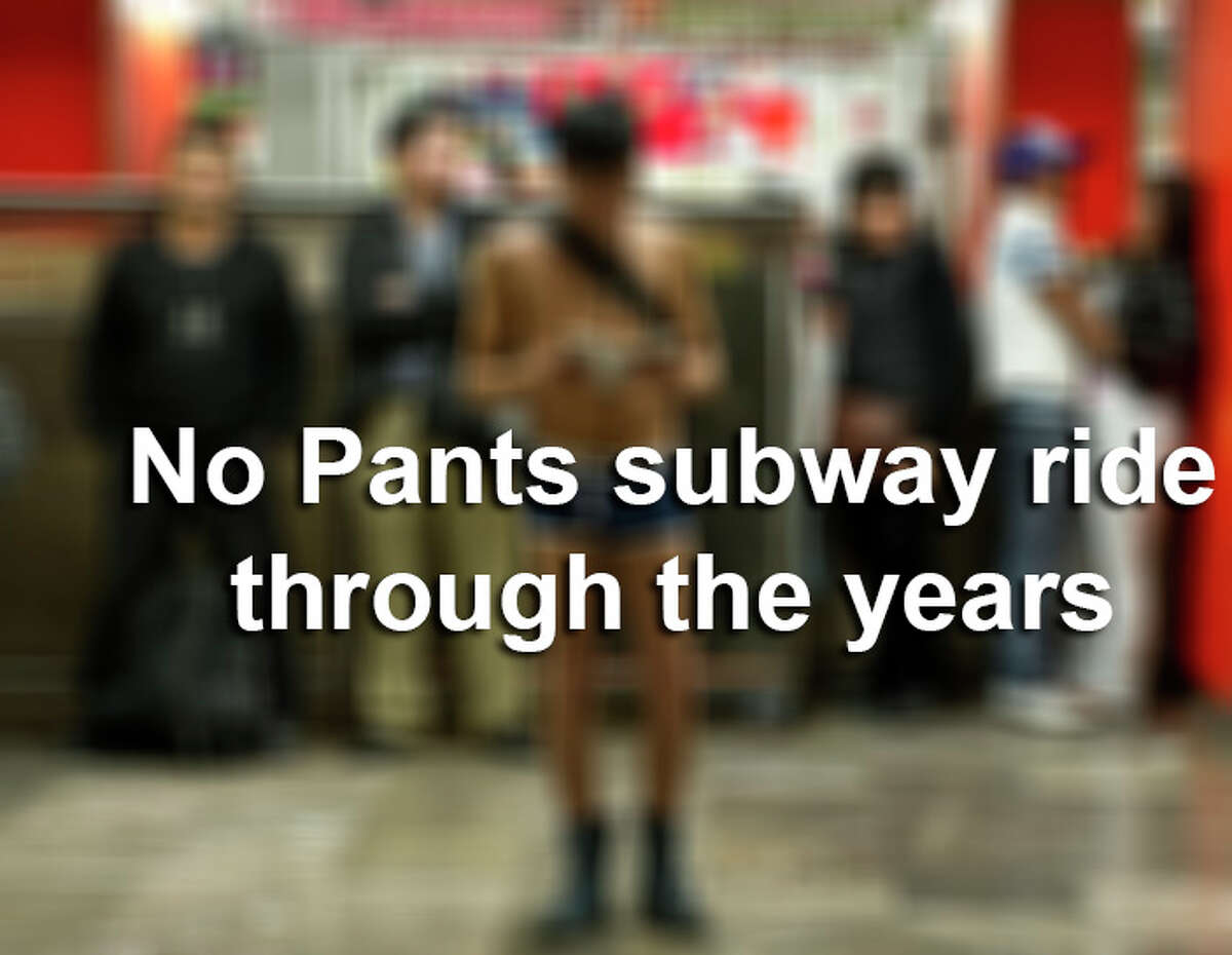 A look back at former years of the No Pants Subway Ride in Mexico City.