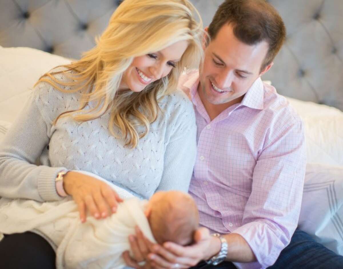 New 'Fox & Friends' co-host Ainsley Earhardt, who once anchored on KENS-TV, is thrilled to be a new mom. Here she is with husband Will Proctor and baby daughter Hayden.