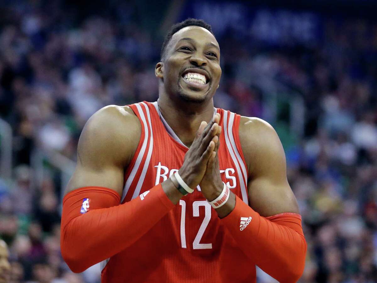 Dwight Howard has put on a happy face for the Rockets' stretch run.