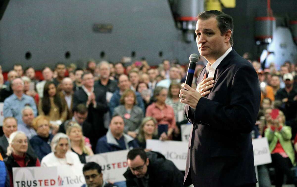 Republican presidential candidate, Sen. Ted Cruz, R-Texas speaks during a rally, Wednesday, Feb. 24, 2016, in Houston. (AP Photo/David J. Phillip)