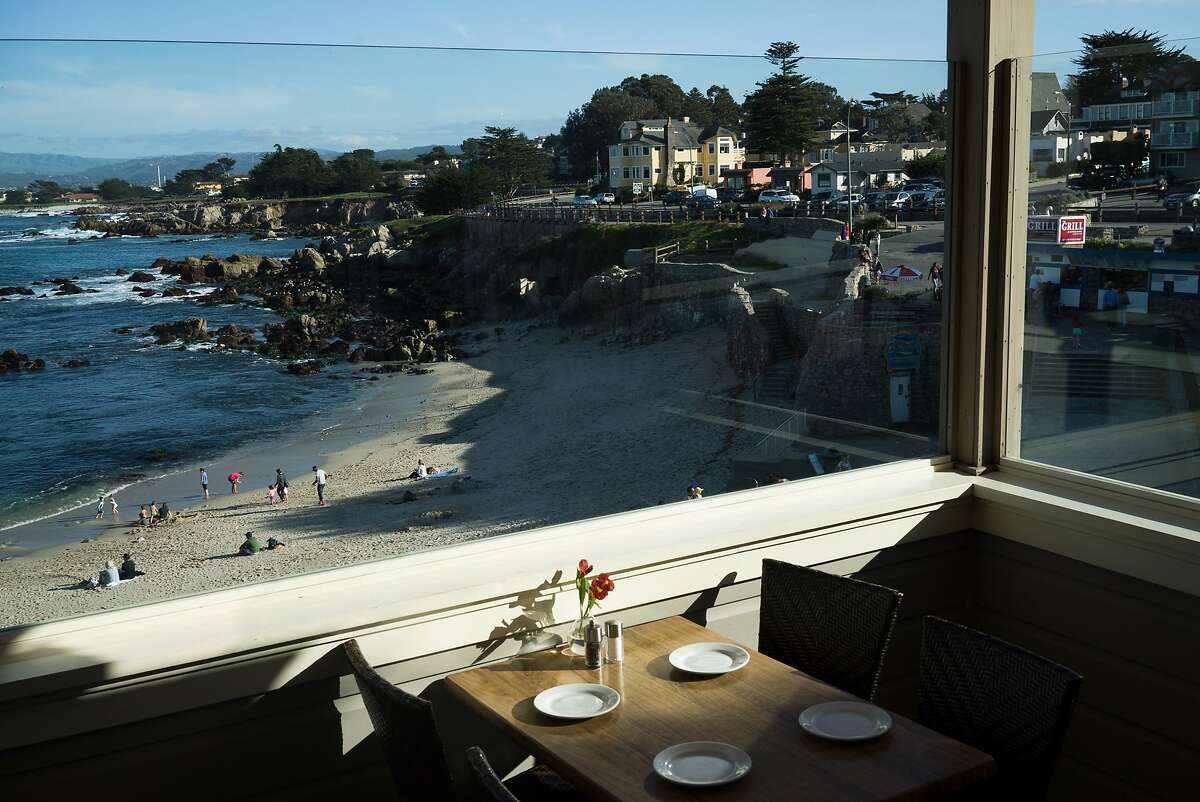A table at the Beach House overlooks Lover's Point in Monterey, Calif. on Friday, February 19, 2016. Lover's Point features a beach, a park and the Beach House restaurant.