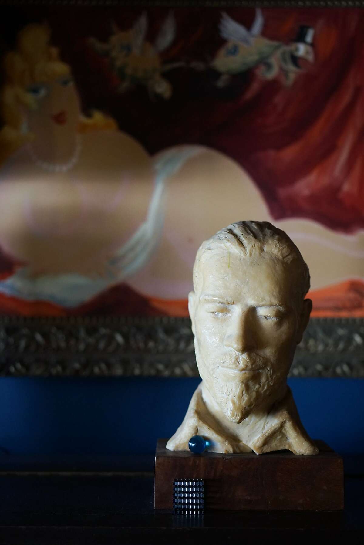 A bust of Doc Ricketts is seen in his lab in Monterey , Calif. on Monday, February 22, 2016. Ricketts' lab is located on Cannery Row.