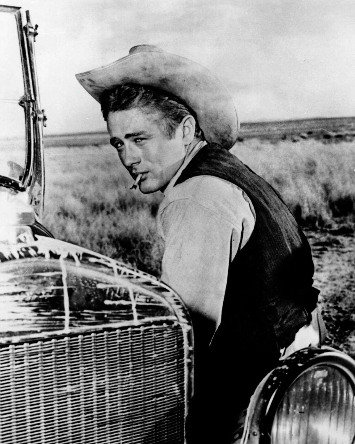 Photos of the 1956 film "Giant" and late actor James Dean