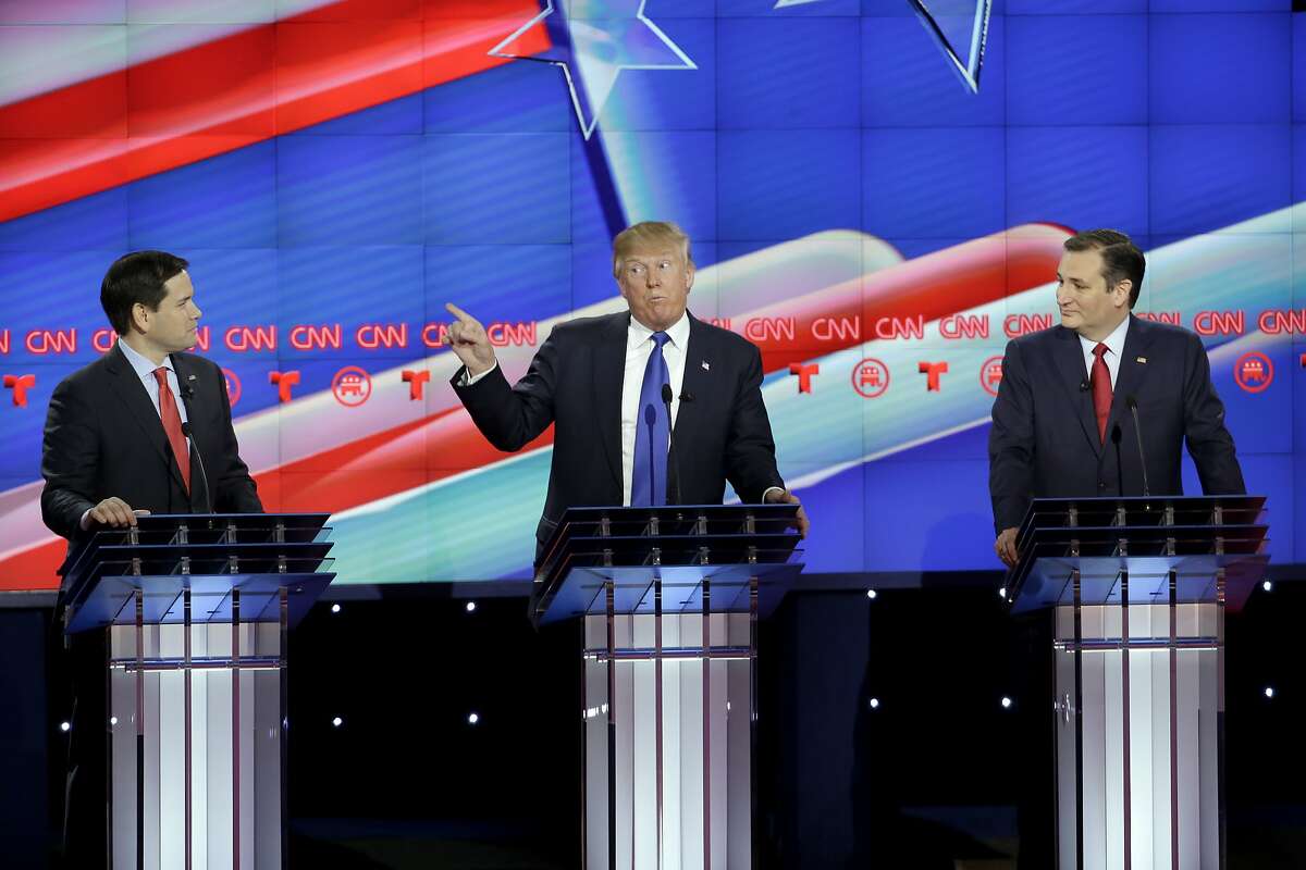Thursday's republican debate was seemingly a shouting match between Marco Rubio, Donald Trump and Ted Cruz. Continue clicking to see the best one-liners during the debate in Houston.