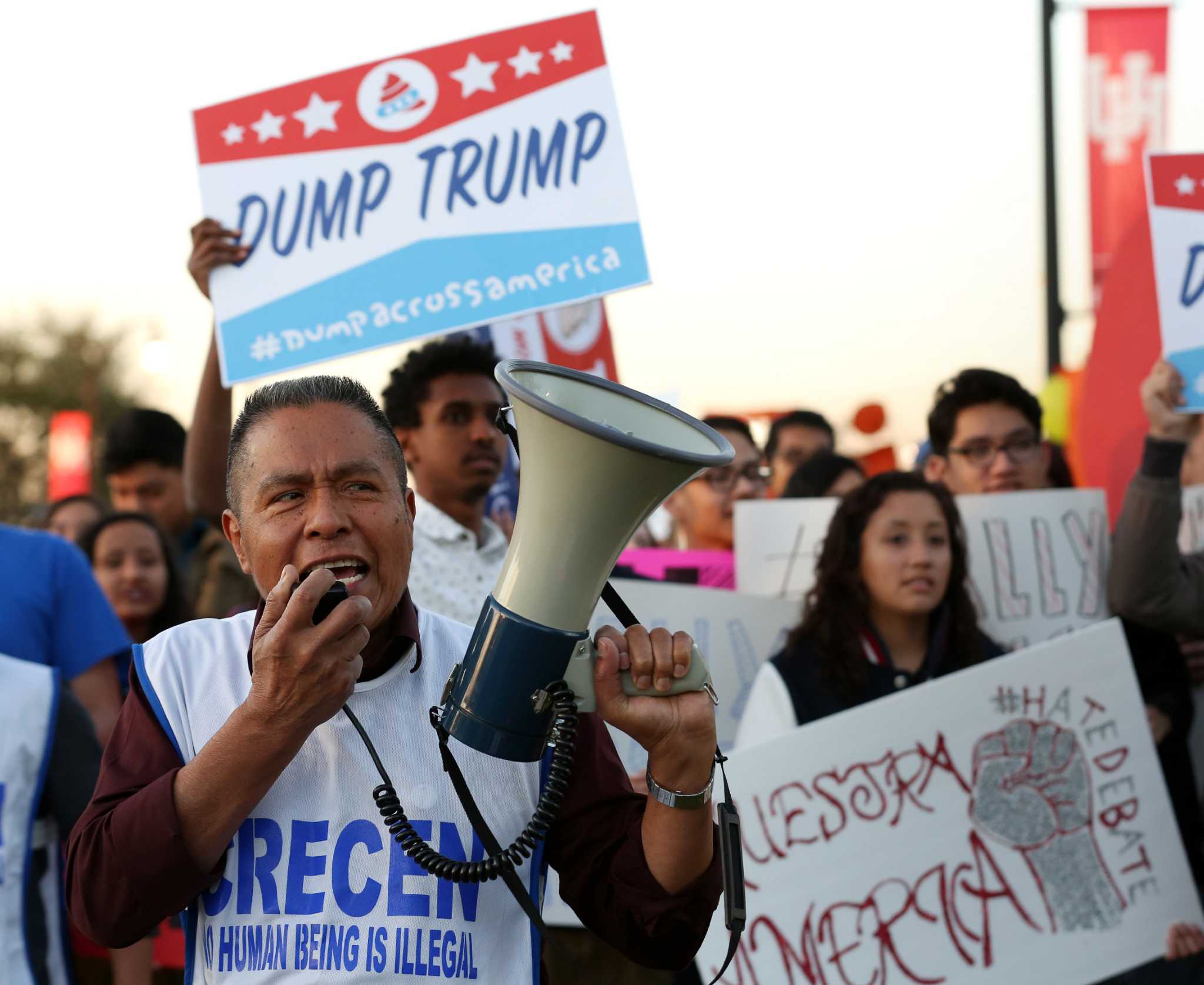 Land Shouting Plenty of shouting outside the debate, too