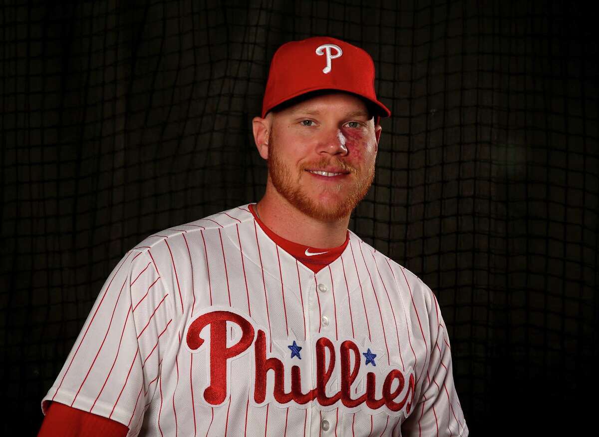 CLEARWATER, FL - FEBRUARY 26: Brett Oberholtzer #34 of the Philadelphia Phillies poses for a portrait on February 26, 2016 at Bright House Field in Clearwater, Florida.