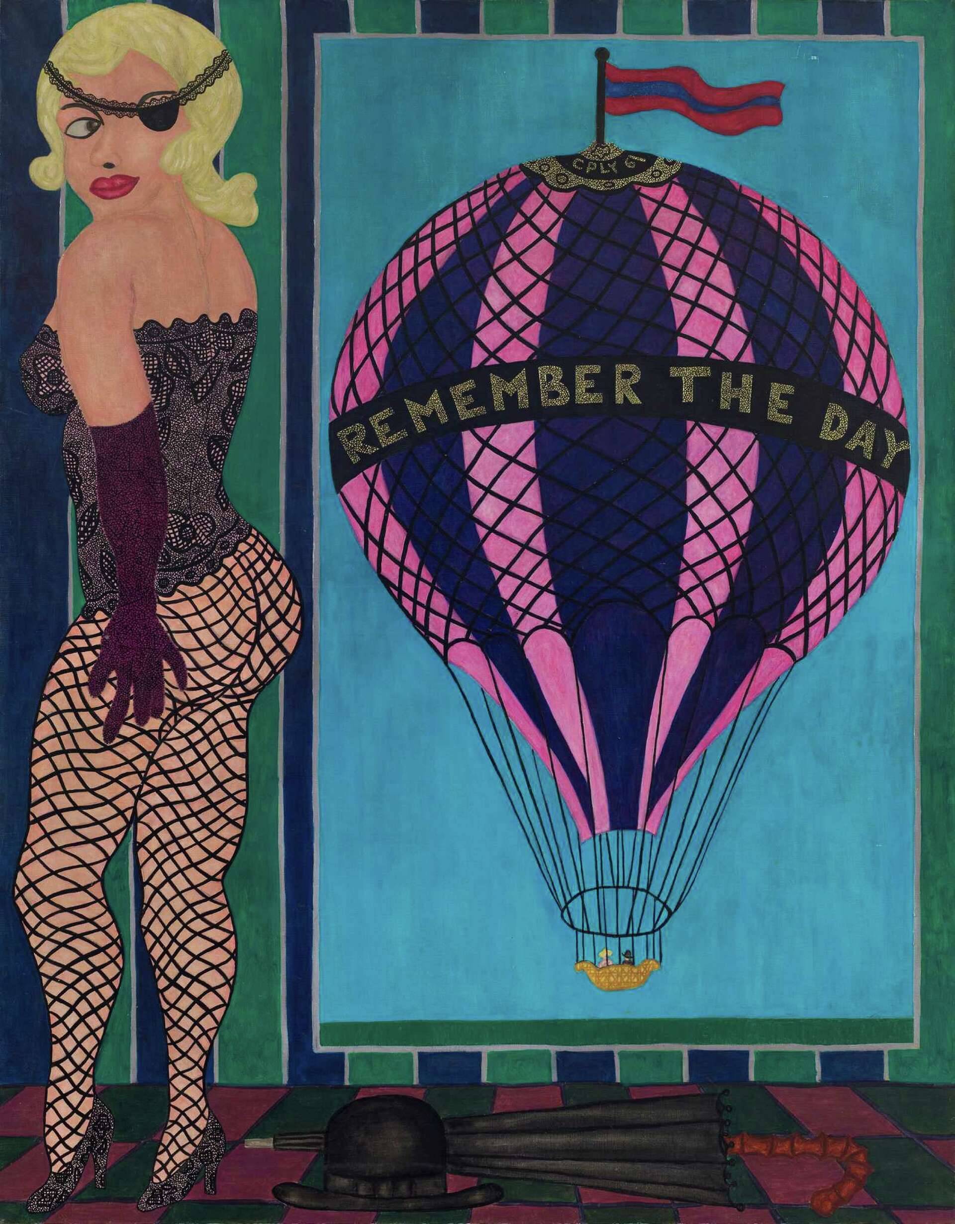 1962年 A. L. Copley 署名 抽象アート 1962年 A. L. Copley 署名 抽象