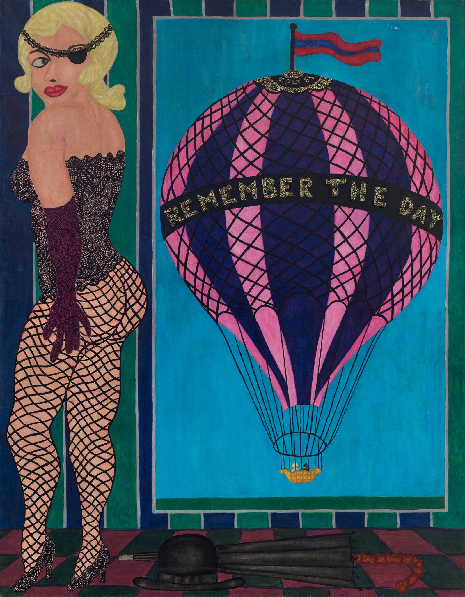 1962年 A. L. Copley 署名 抽象アート 1962年 A. L. Copley 署名 抽象