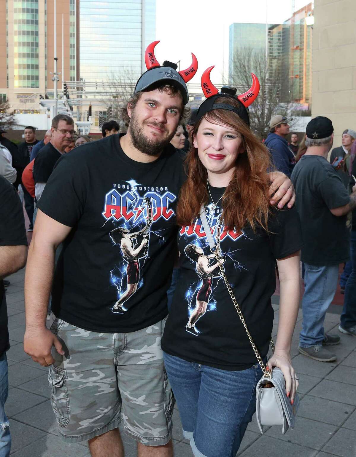 AC/DC fans at Toyota Center on Friday
