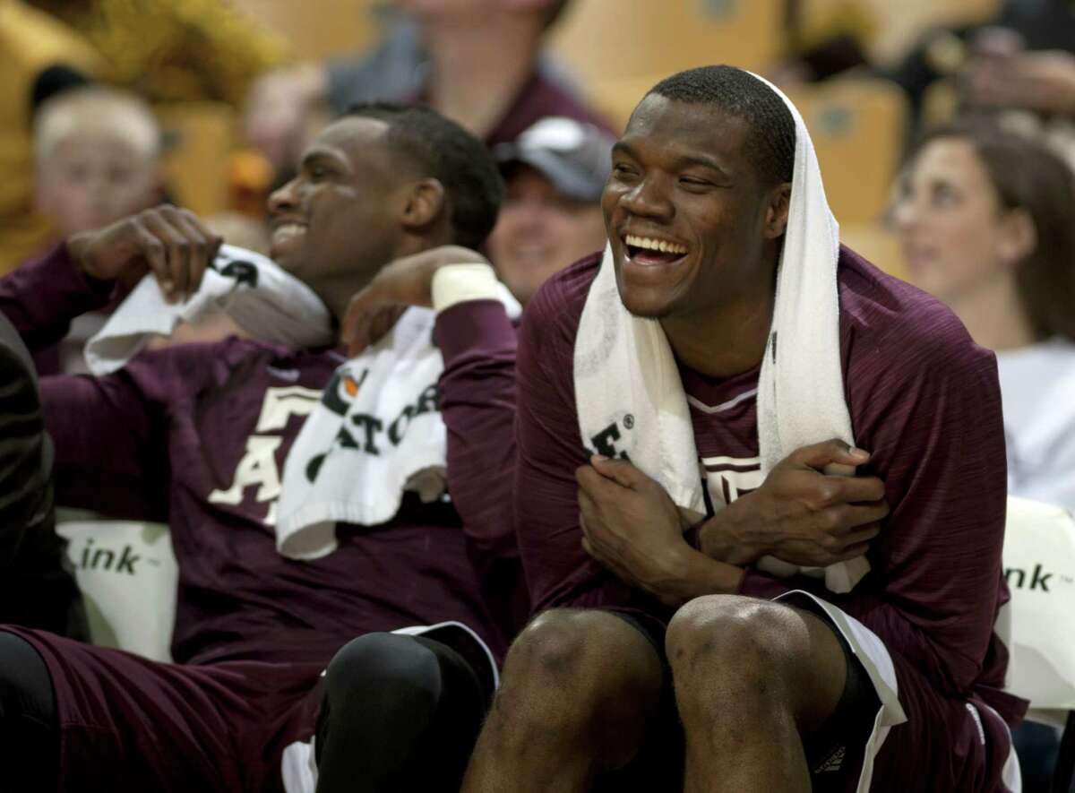 Jalen Jones could barely contain his joy after scoring 20 points to help A&M beat Missouri.
