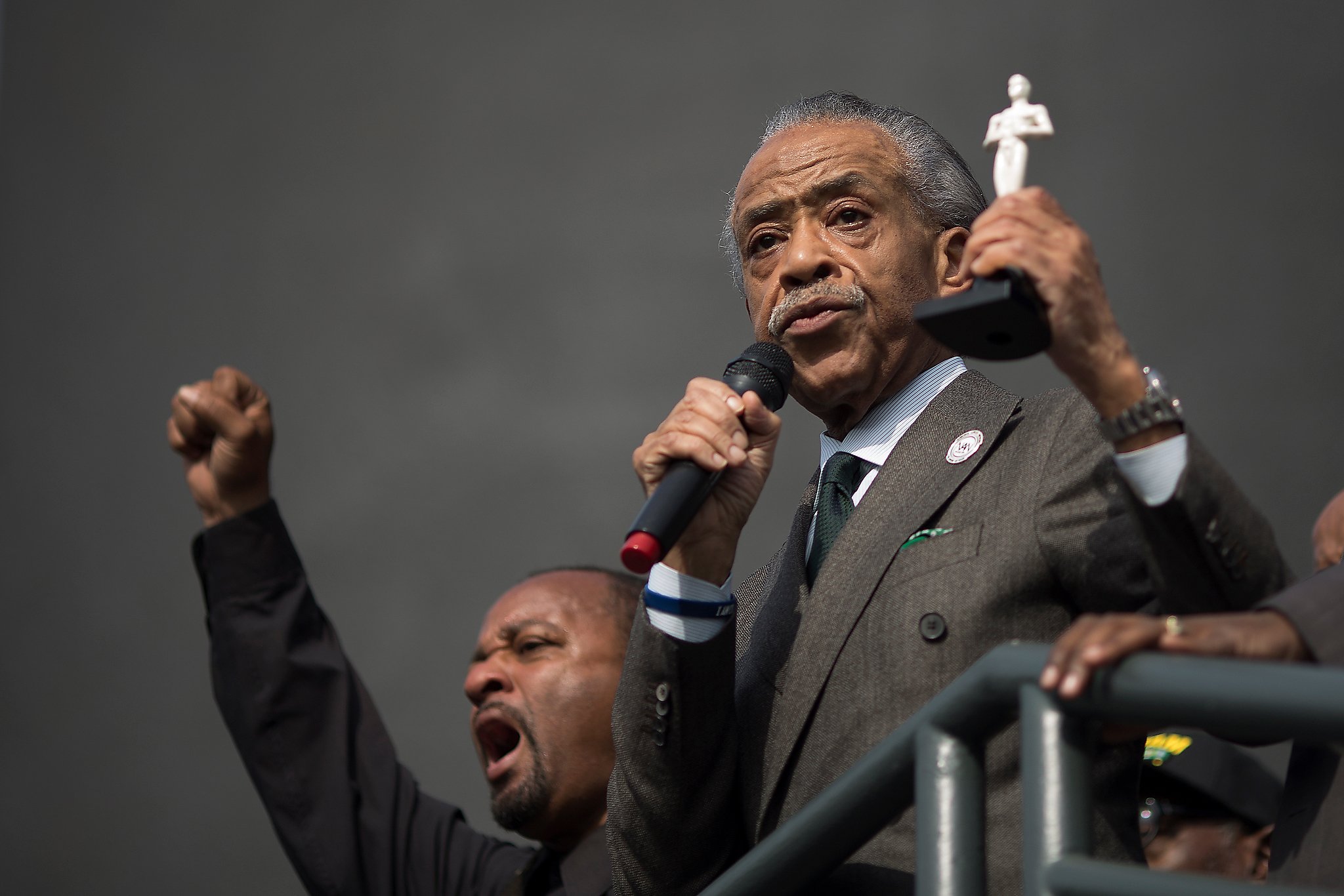 Al Sharpton leads Oscars protest rally