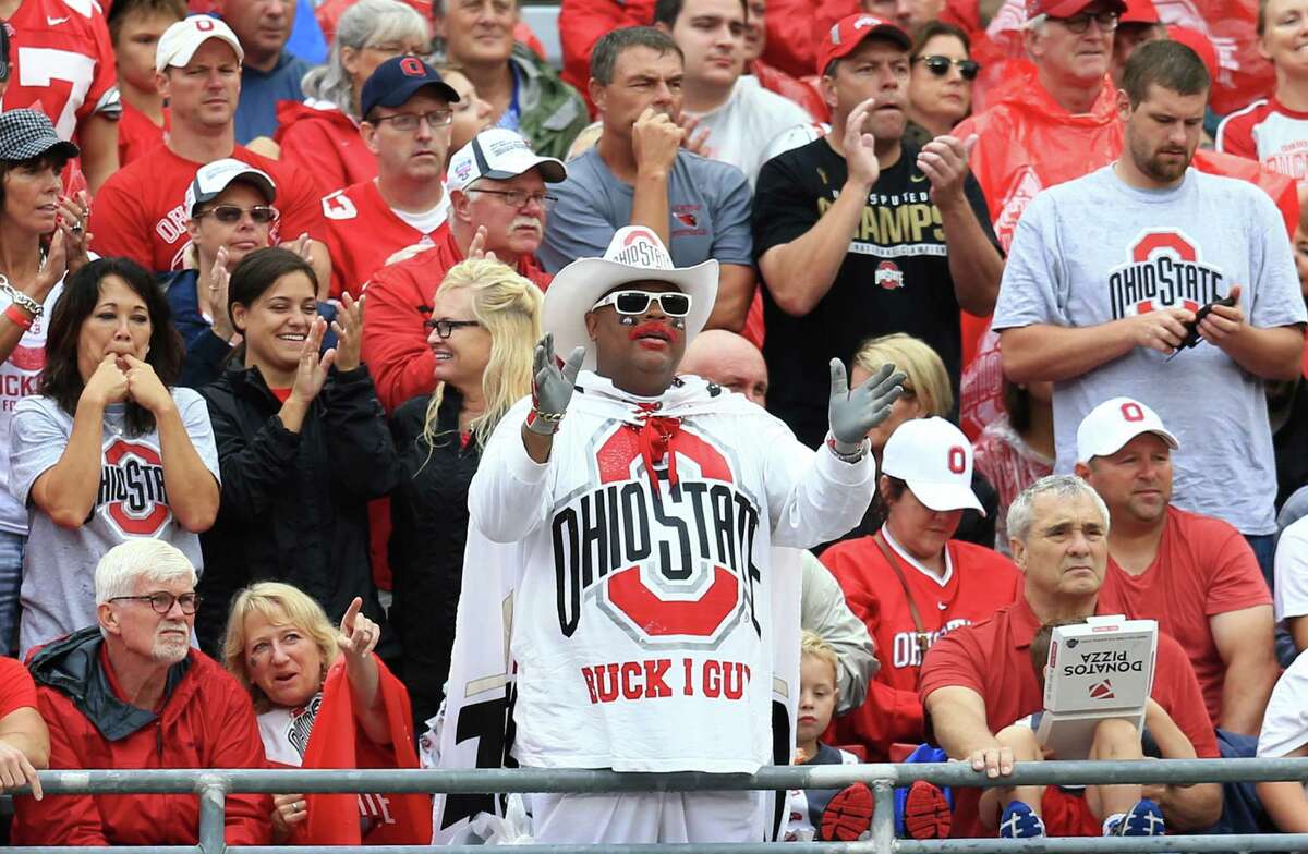 No. 1 Ohio State (1,112 points) Total appearances: 852, 77.24 percent of all polls. First appearance: 1936. No. 1 rankings: 105. Championships: Five (last 2014). Best full decade: 1970s appeared in 92.57 percent of polls. Worst full decade: 1940s appeared in 55.68 percent of polls. Poll point: There have only been three seasons during the 80-year history of the AP poll in which the Buckeyes were not ranked at least once, the fewest poll-less seasons of any program.