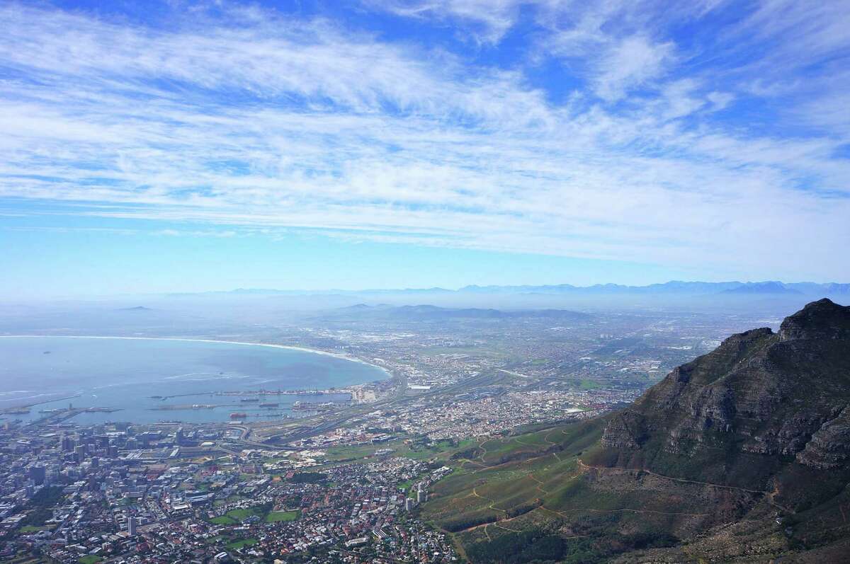 The view from Cape Town’s Table Mountain is spectacular.