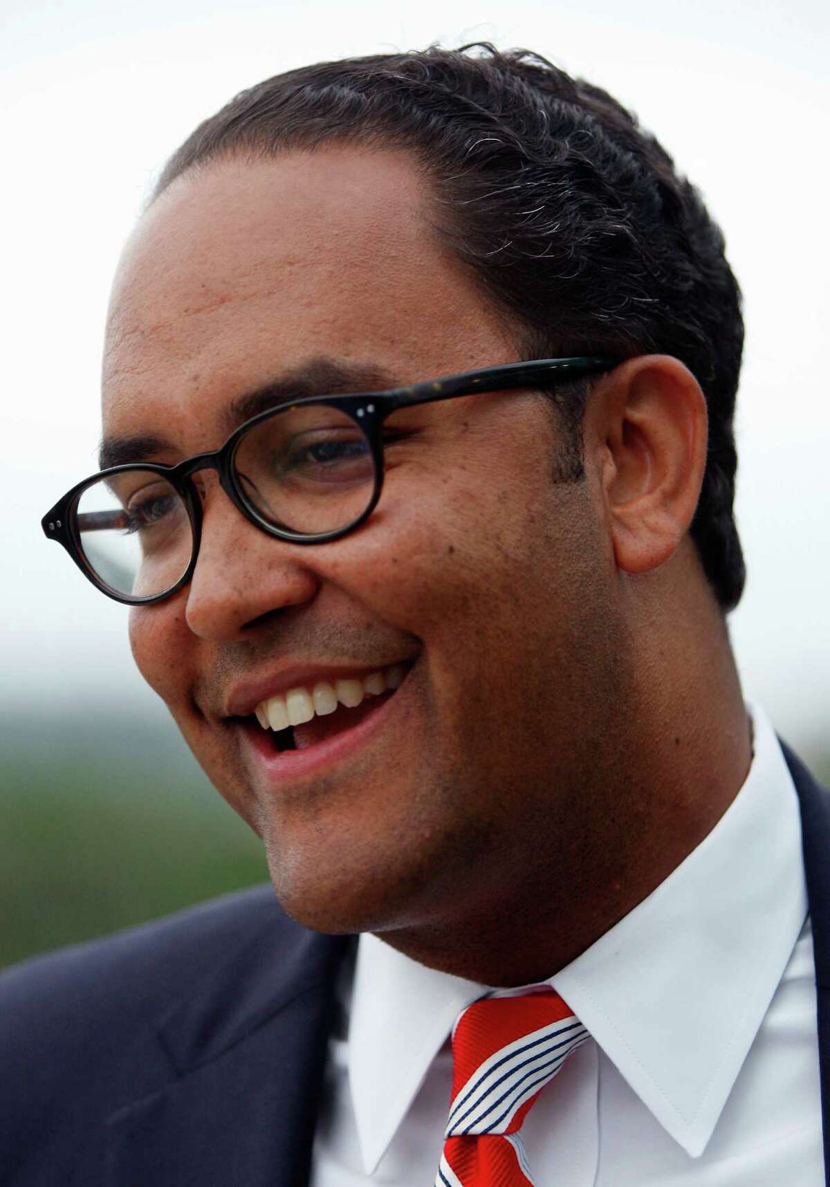 Will Hurd is seen Tuesday night May 27, 2014 at his watch party as results roll in for his GOP primary runoff against Francisco "Quico" Canseco.