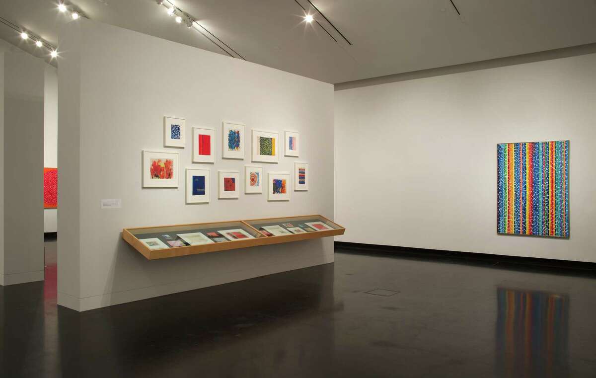 Installation view of "Alma Thomas" at the Frances Young Tang Teaching Museum and Art Gallery at Skidmore College, February 6 through June 5, 2016. Tang Teaching Museum photograph by Arthur Evans