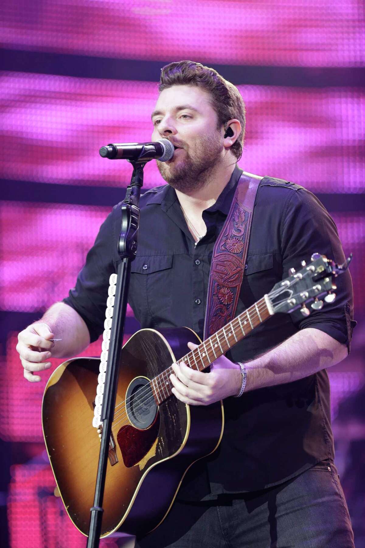 Chris Young performs at the Houston Livestock Show and Rodeo on Wednesday.