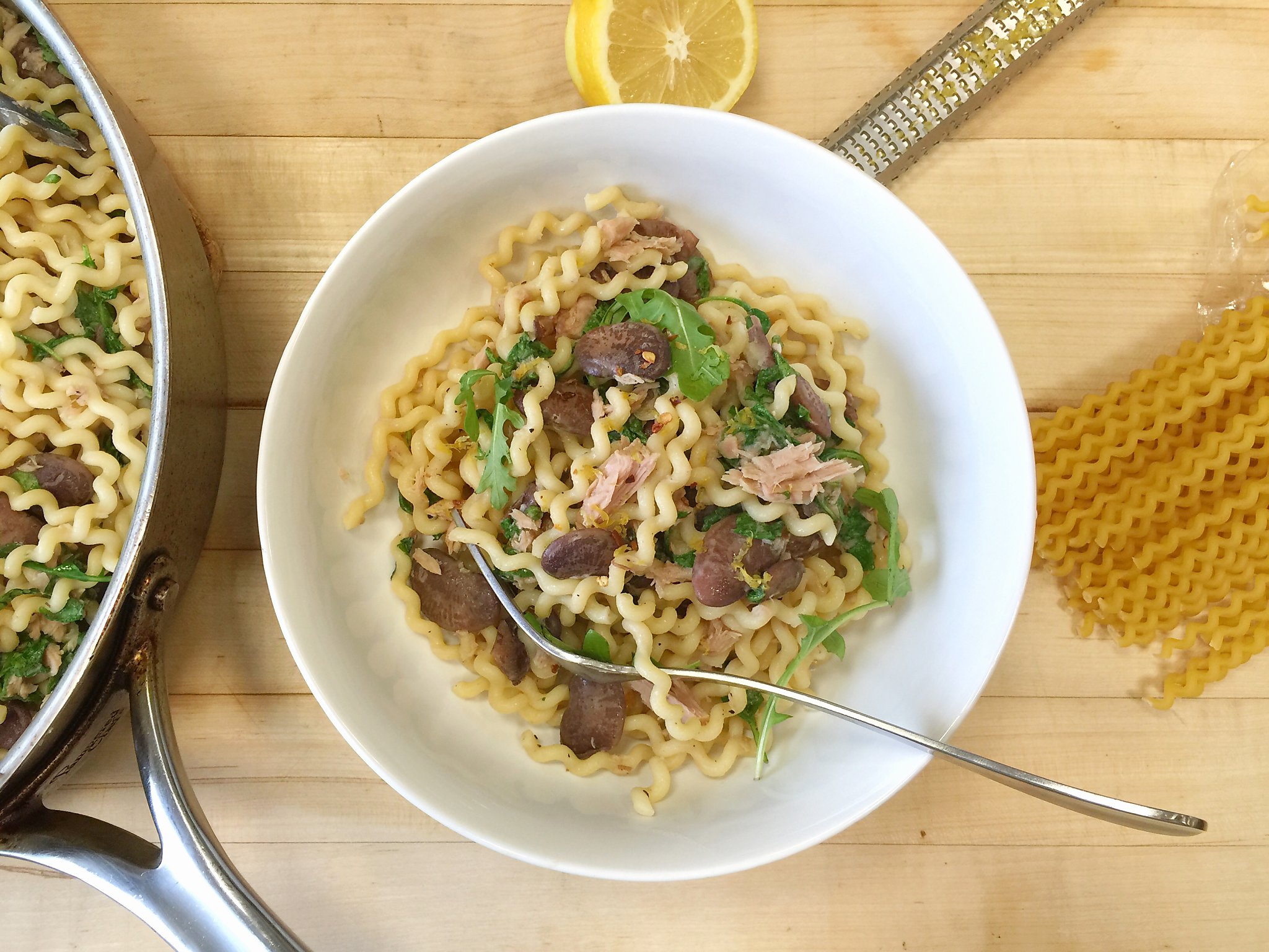 Recipe Pasta With Beans, Tuna & Arugula