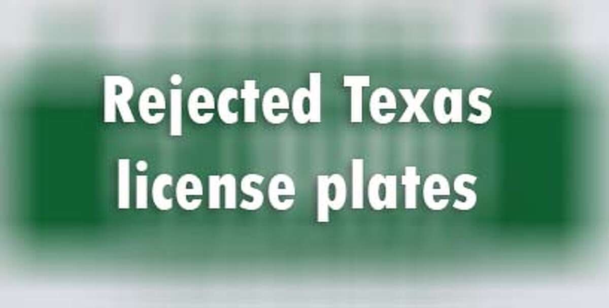 Some of the license plates Texas rejected in 2015