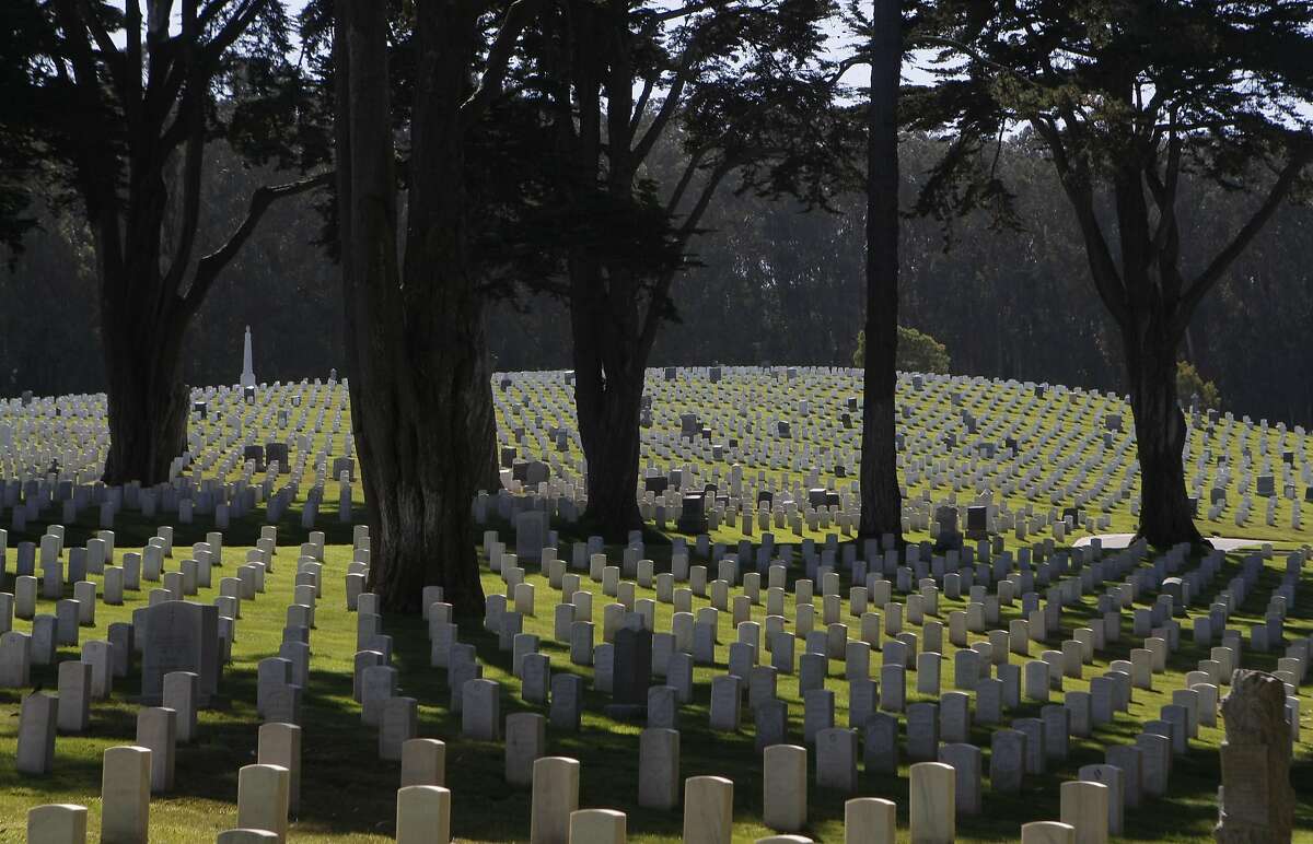 A view of the the San Francisco National Cemetery in the Presidio, in San Francisco, Calif., on Friday, Sept. 23, 2011.