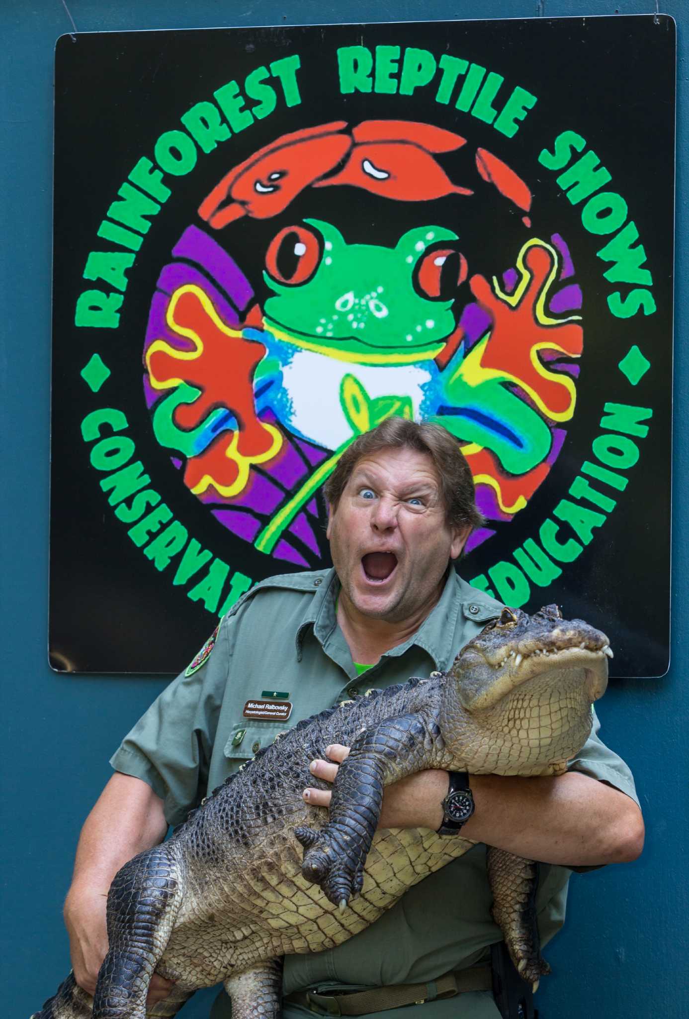 Rainforest Reptile Shows visits West Redding’s New Pond Farm.