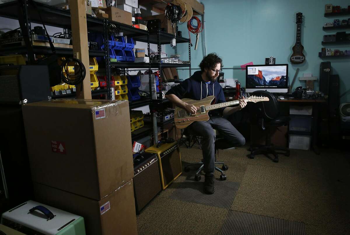 Tim Marcus, President and CEO of Milkman Sound, Inc. poses for a portrait in his work space in the Bayview March 4, 2016 in San Francisco, Calif.