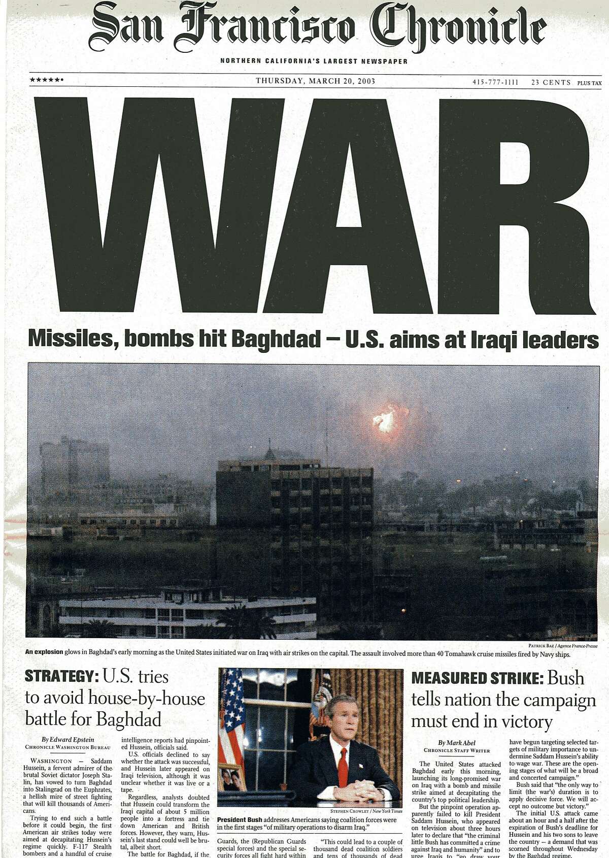 Chronicle Covers: When The Went To War, Again, In Iraq, 40% OFF