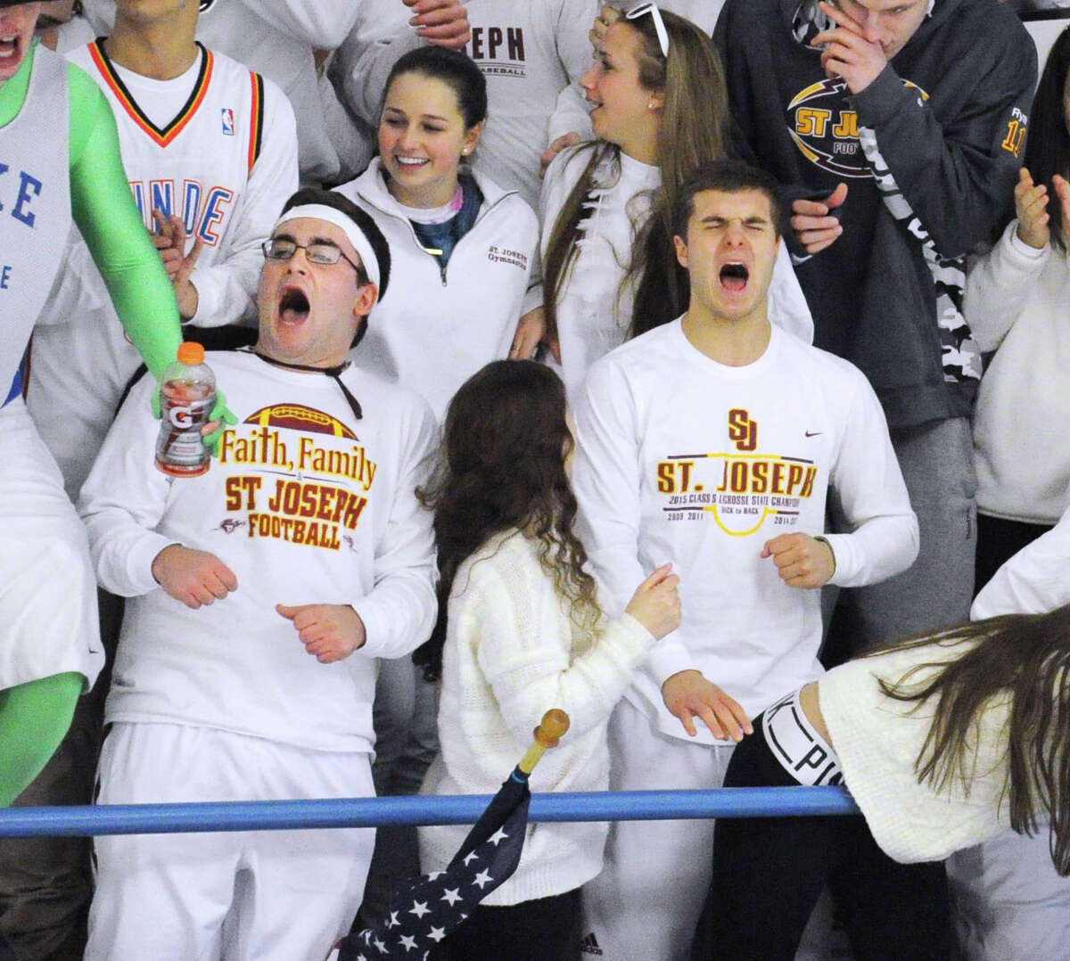 The FCIAC boys hockey championship game between St. Joseph High School and Greenwich High School at Terry Connors Rink in Stamford, Conn., Saturday, March 5, 2016. Greenwich took the title 5-0 over St. Joe's as Mike Mozian of Greenwich,who scored two goals, was named the MVP. Greenwich goaltender Nicholas Bozzuto was credited with 19 saves and got the shut-out.