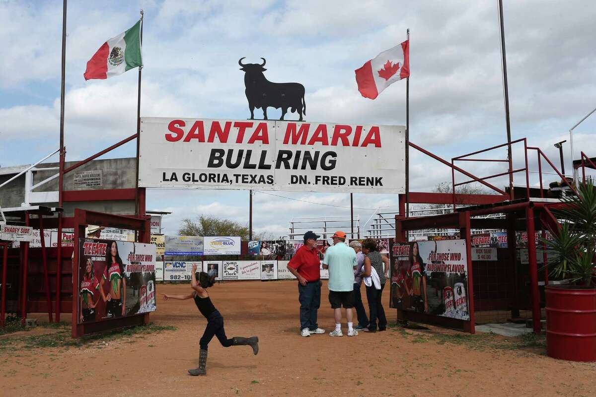 The public starts arriving for the bloodless bullfights at the Santa Maria Bullring in Santa Elena on Feb. 28. It was the fourth and last of this winter season. The event draws a large crowd of winter Texans and area residents. The event featured four bullfights with two bullfighters from Mexico.