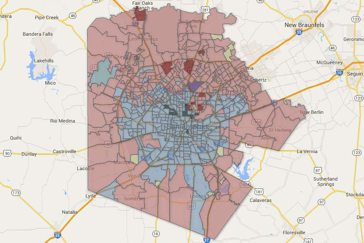 The 10 most Republican and Democratic neighborhoods in Bexar County