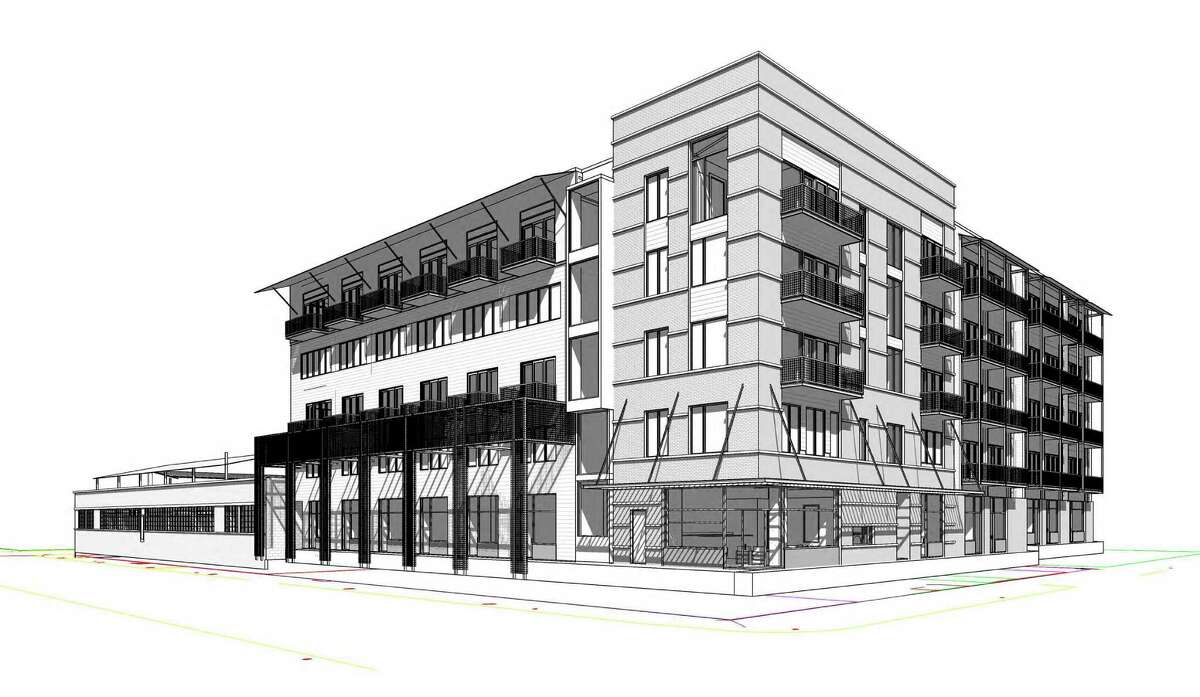 A 107-unit apartment project has been proposed for the corner of McCullough Avenue and Avenue B.