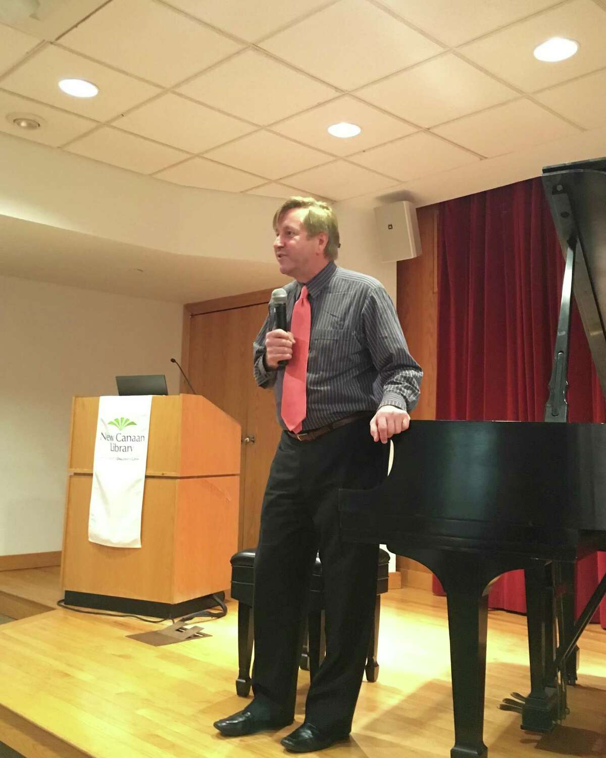 Concert pianist Paul Bisaccia played a night of American piano classics on March 3 at the New Canaan Library.