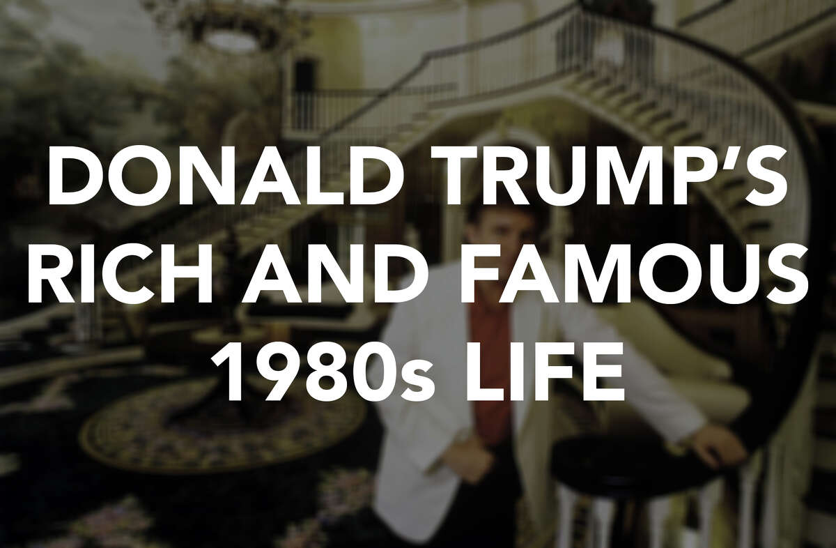 Click ahead to see Donald Trump's celeb-filled life back when he was just famous for being rich.