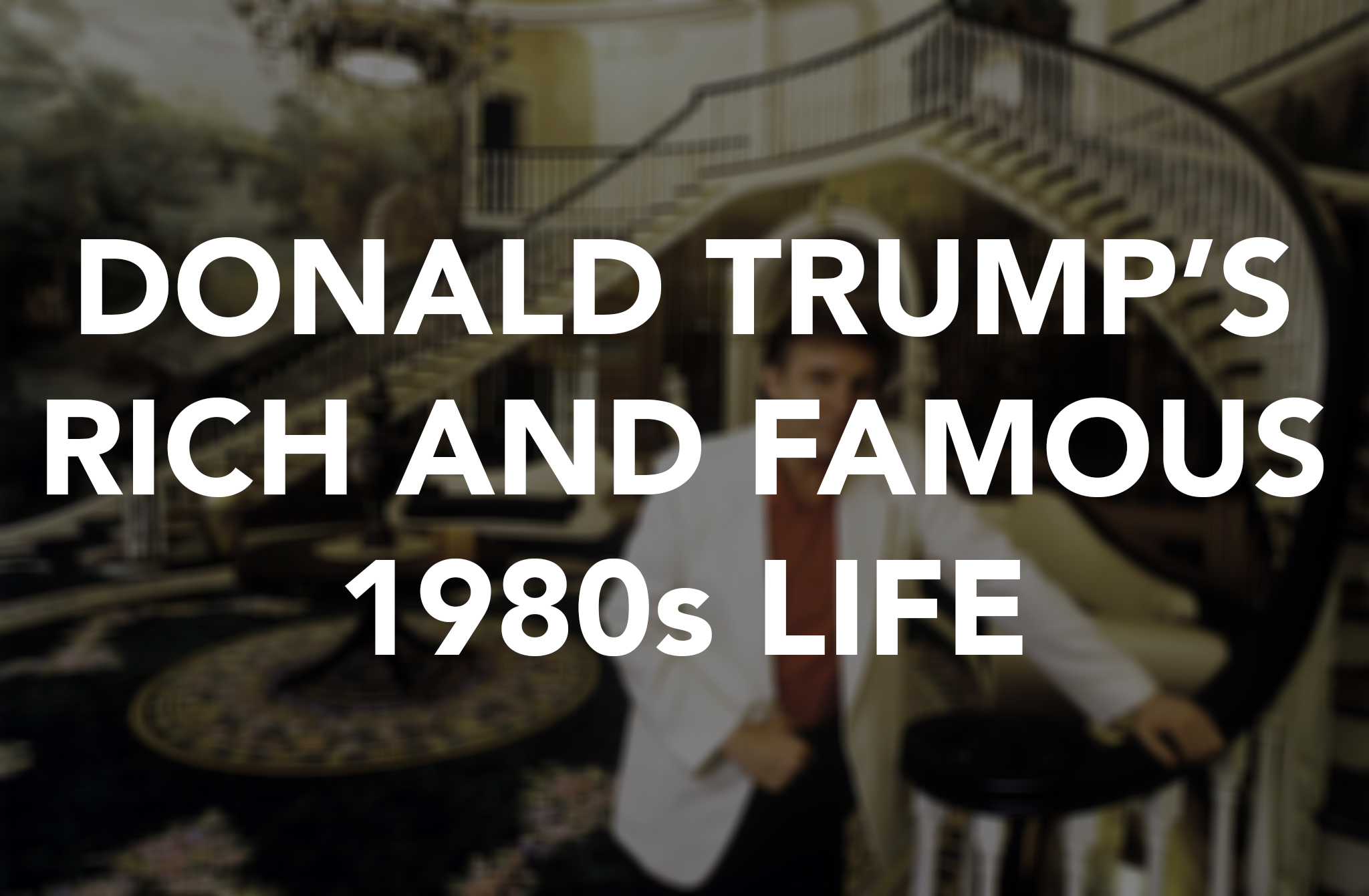 Donald Trump from the 80s archives