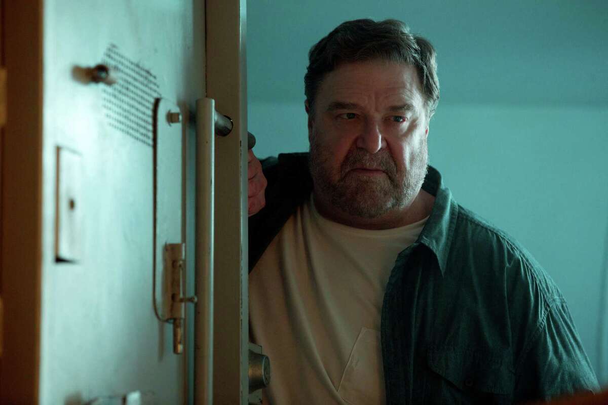 This image released by Paramount Pictures shows John Goodman in a scene from "10 Cloverfield Lane." (Michele K. Short/Paramount Pictures via AP)