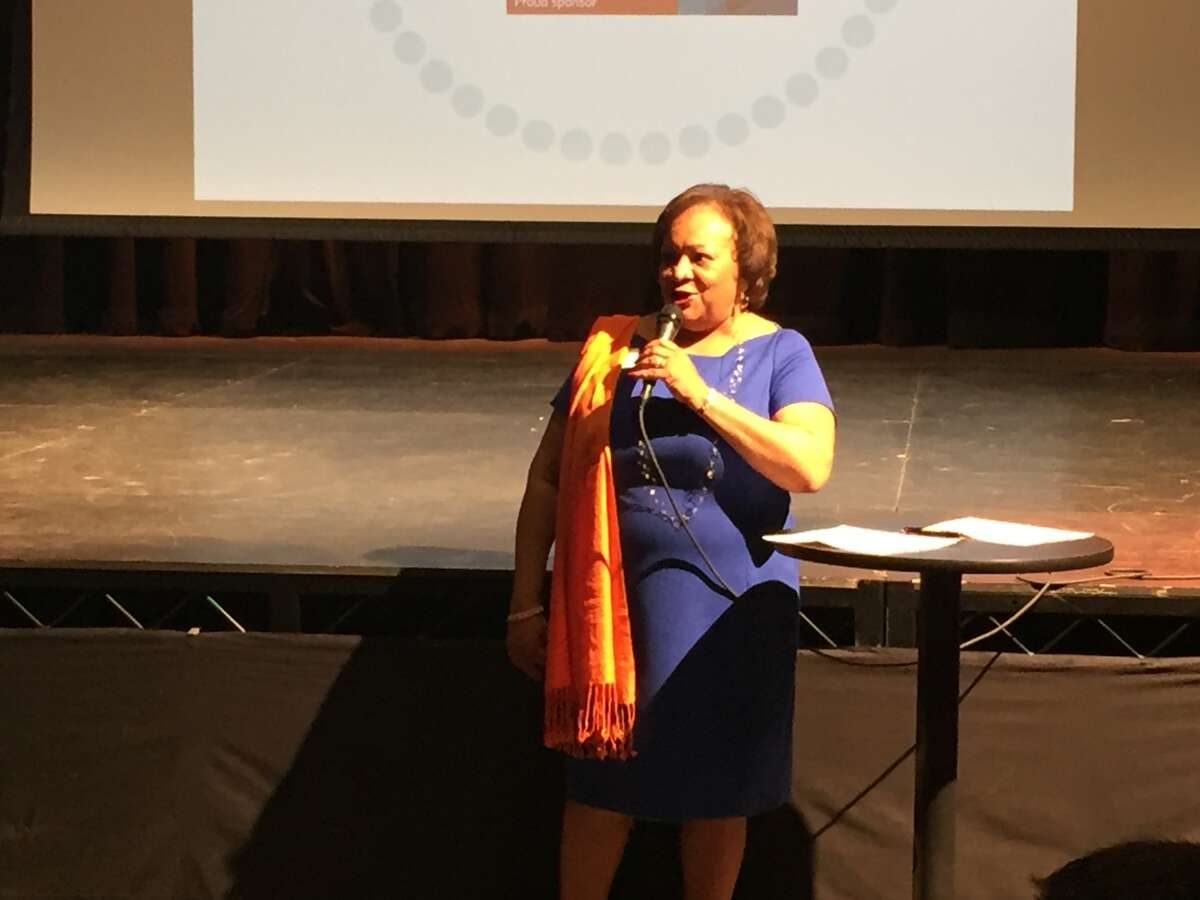 Juanita T. James, president and CEO of Fairfield County's Community Foundation, kicks off the Fairfield County's Giving Day launch party on Thursday, March 10, 2016. Click through to see the top 20 recipients from the fundraiser.