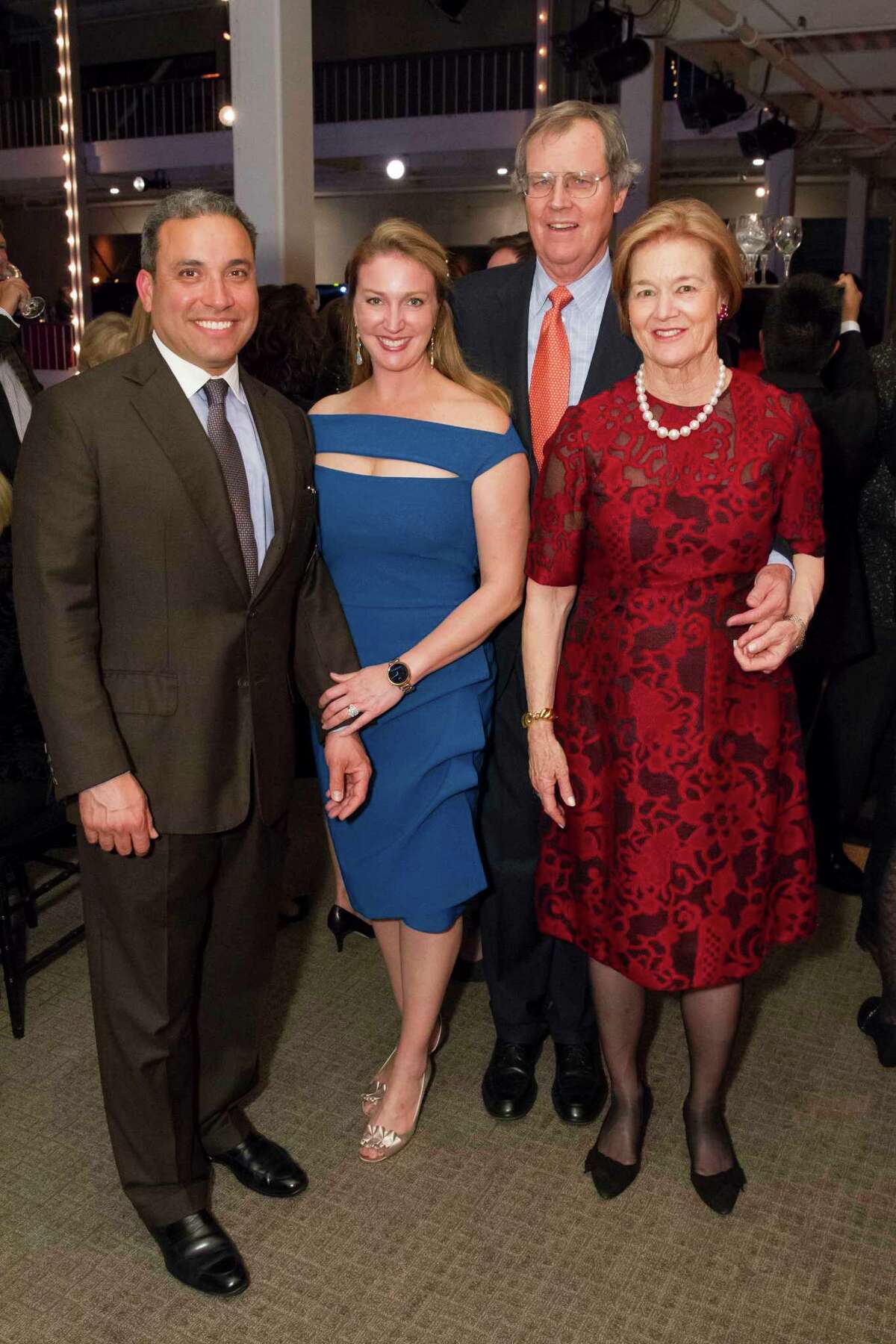 Nick Koukopoulos, Lucy Hume Koukopoulos, George Hume, and Leslie Hume at the Smuin Ballet Gala.