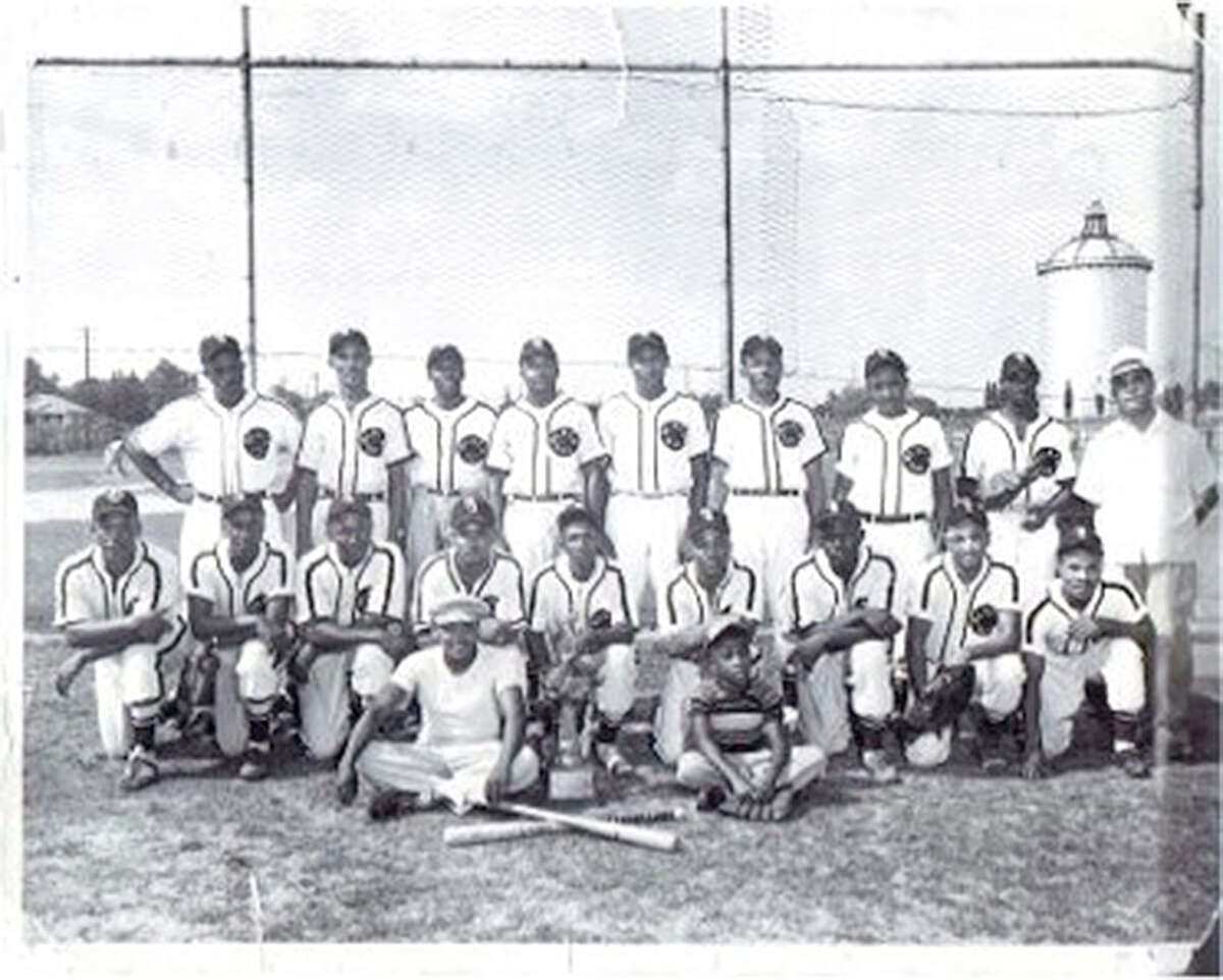 The San Antonio Black Sox was part of the Negro League Baseball. This photo was taken in 1950.