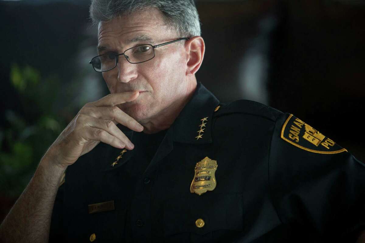 Call for resignation after “no confidence” vote On March 24, 2016, the San Antonio Police Officers Association called for SAPD Chief William McManus’ resignation, citing a non-binding, private-ballot vote in which 1,944 of SAPD’s 2,164 officers – or 97 percent – registered a vote of “no confidence” in McManus’ leadership.READ more: Police union calls for resignation of SAPD Chief William McManus