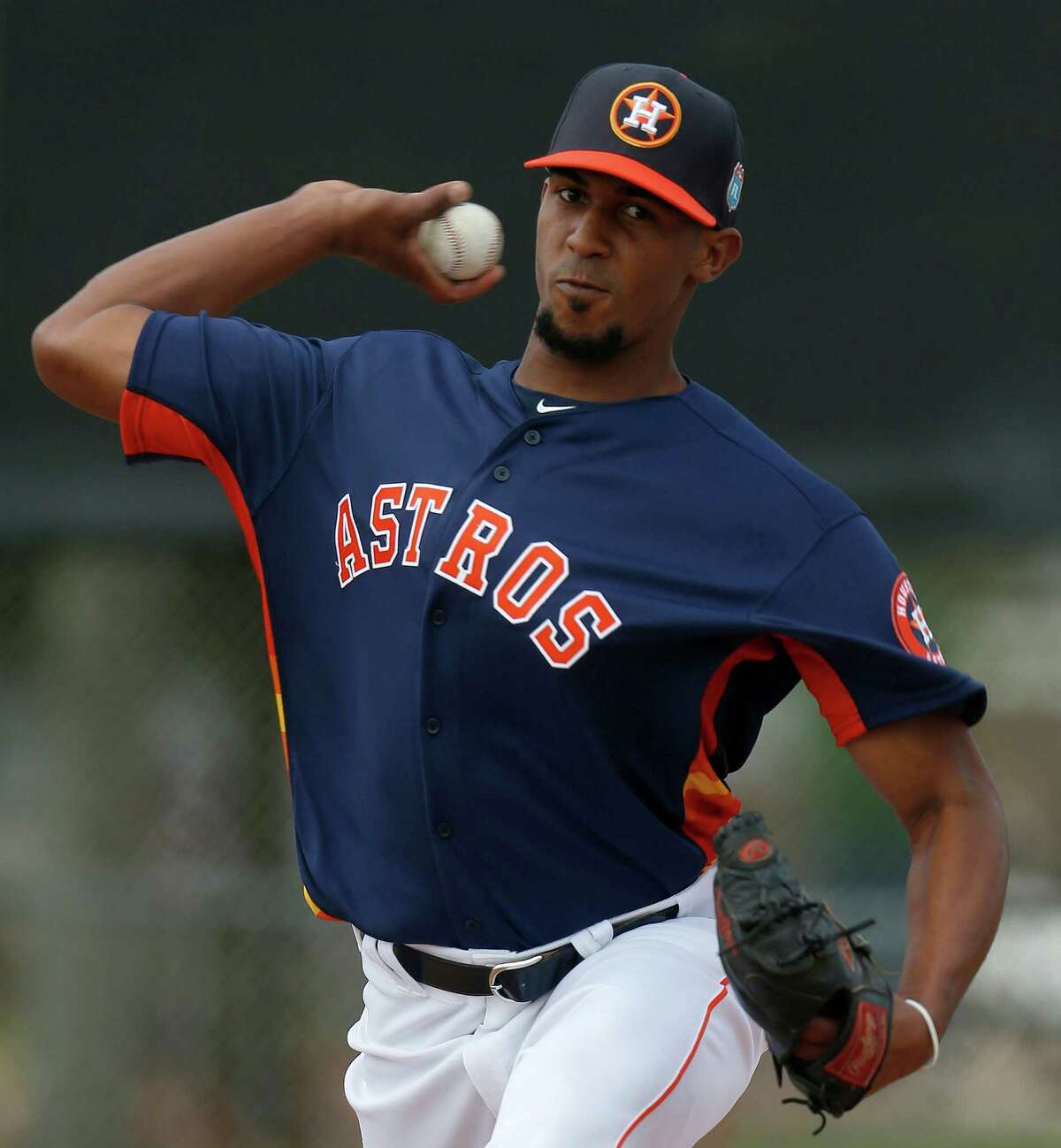 Astros pitching prospect Juan Minaya, who was 1-0 with a 2.80 ERA over 35 minor league outings last season, has been a fast learner of the English language.