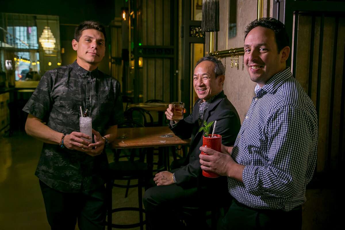 Left to right; Carlos Yturria, Arnold Eric Wong and Phil West at the Treasury.