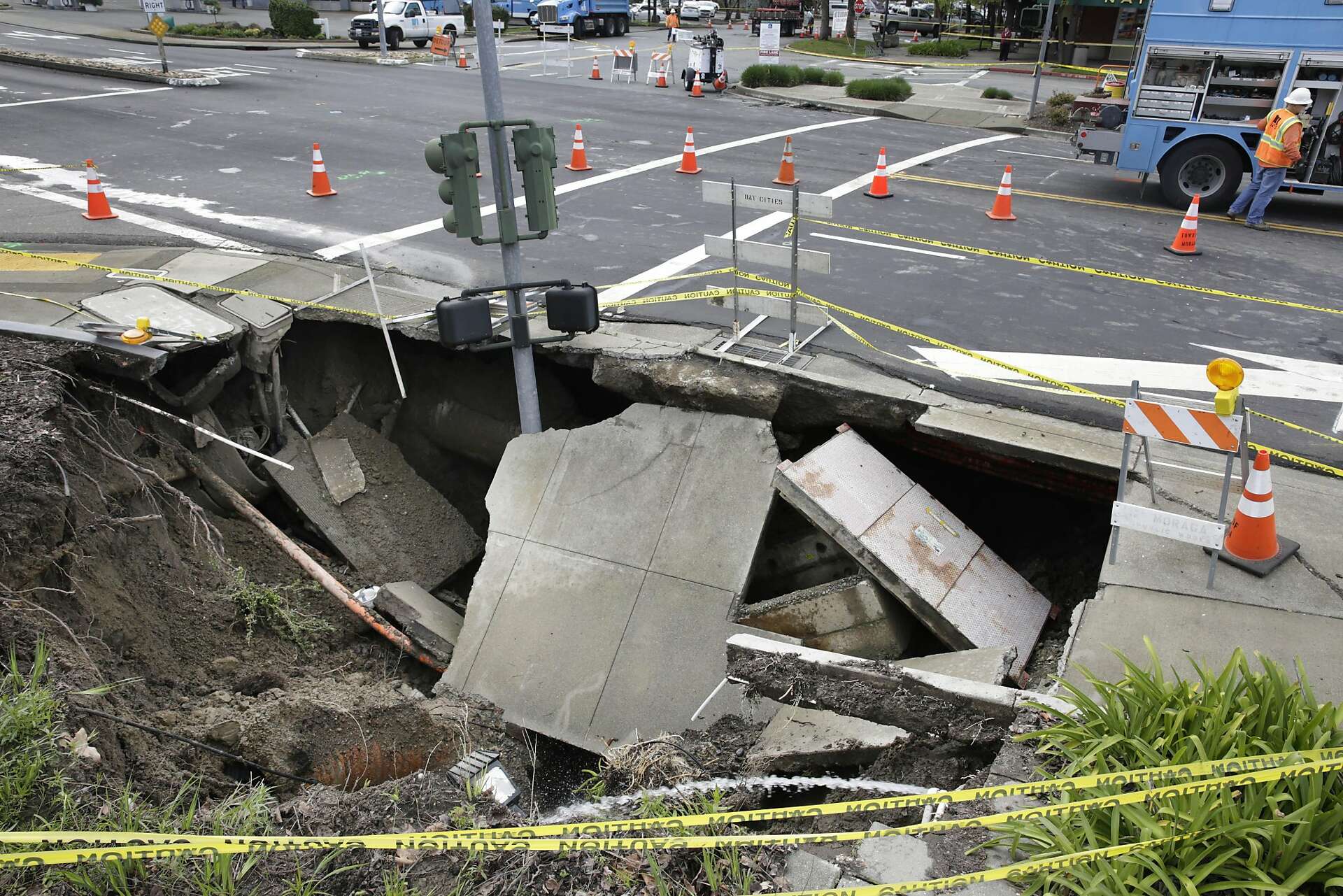 Reason behind big Moraga sinkhole explained