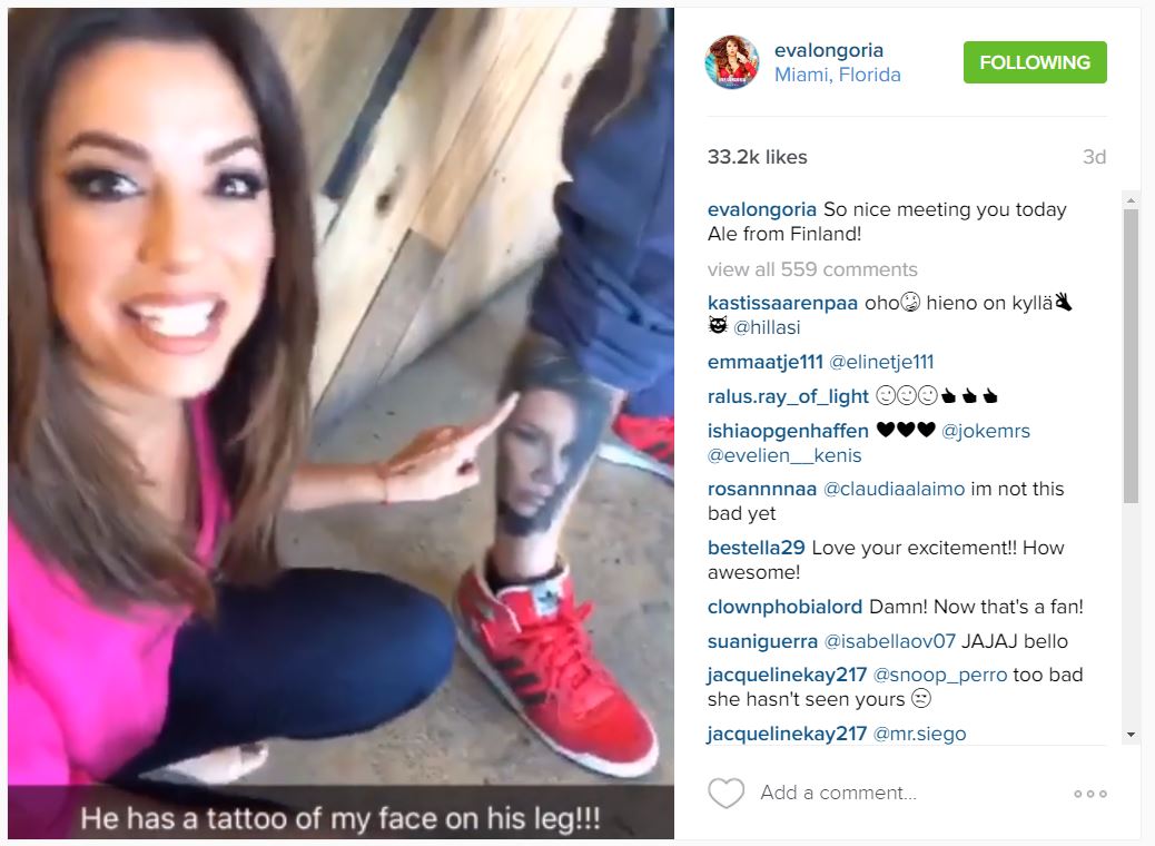 Watch Eva Longoria absolutely lose her mind after seeing man with