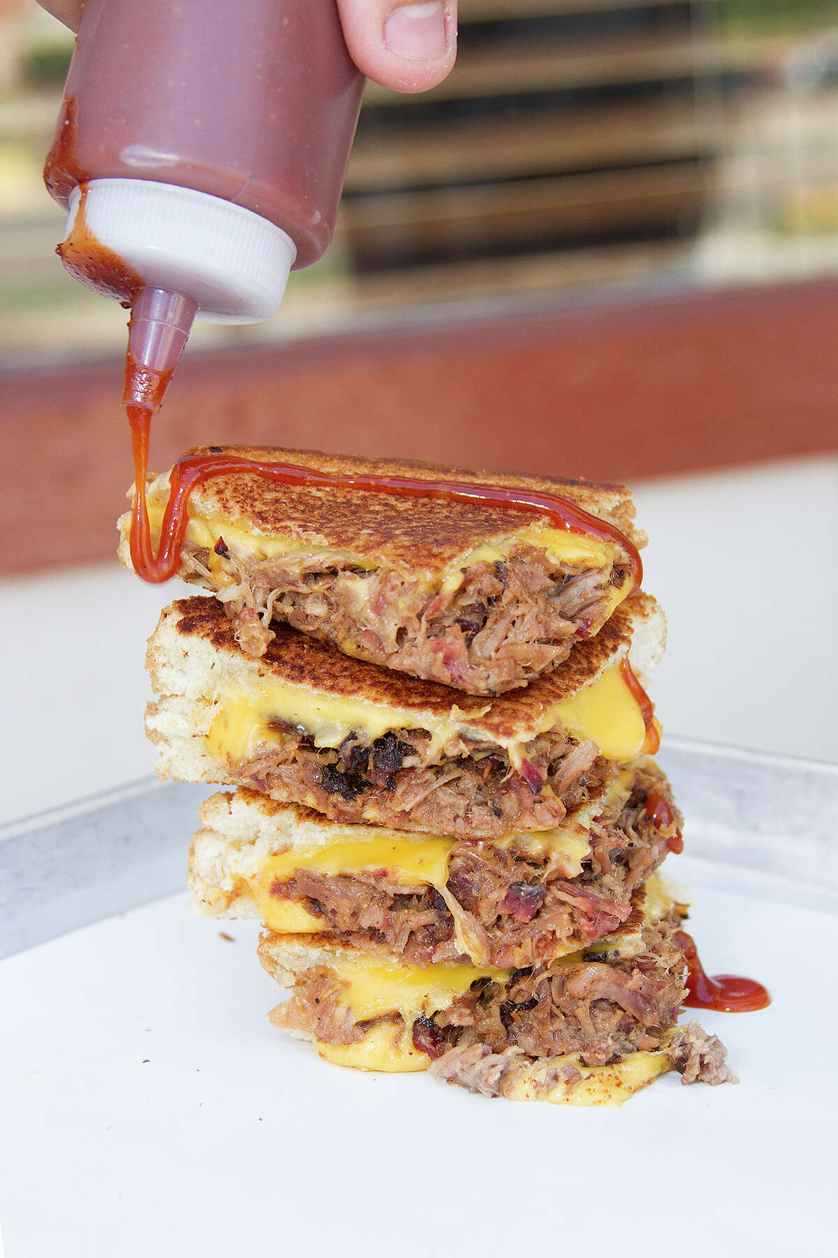 Loaded grilled cheese