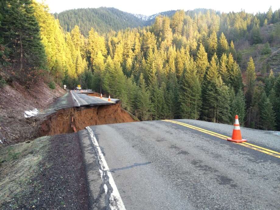 Northern California highway dissolves after heavy rains SFGate