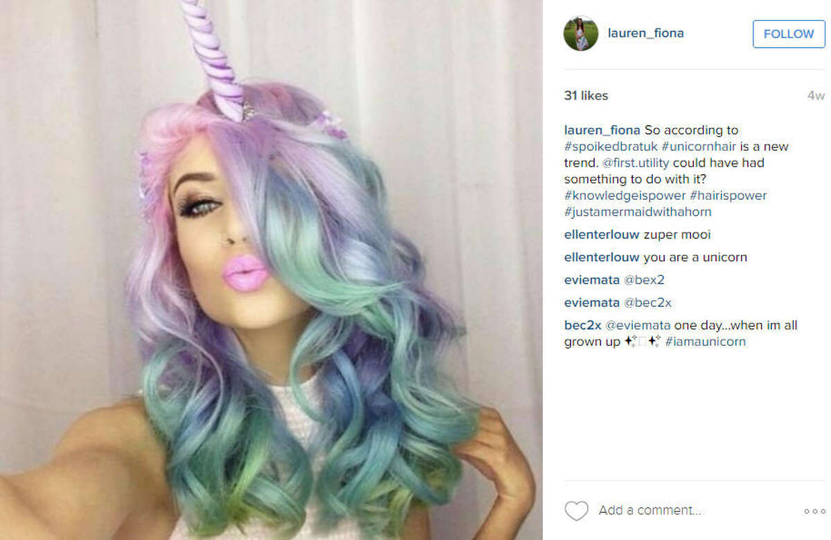 Unicorn hair is the latest beauty trend on social media. Source: Instagram