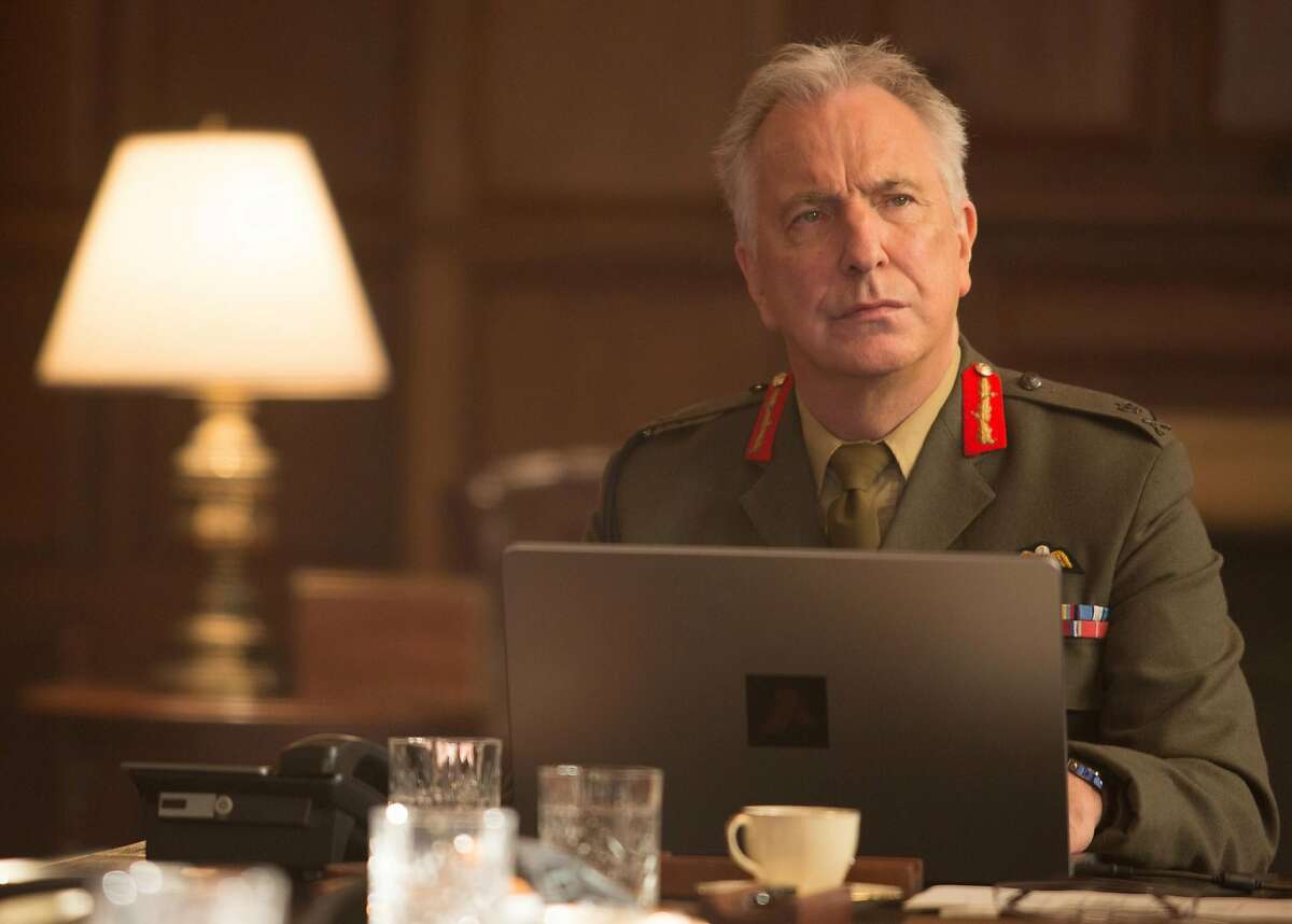 Last looks - As a general weighing the possible consequences of a drone strike in Kenya, Alan Rickman gives one of his final performances. "Eye in the Sky" opens March 18. Photo by Keith Bernstein, courtesy of Bleecker Street.
