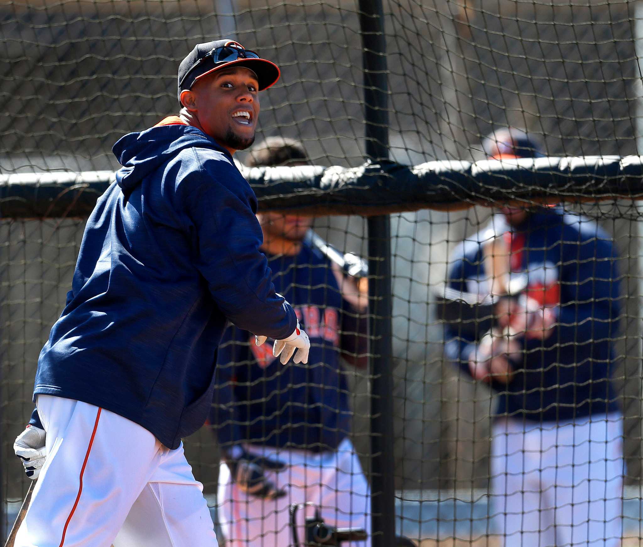 Astros' George Springer hilariously tried to catch a football in a