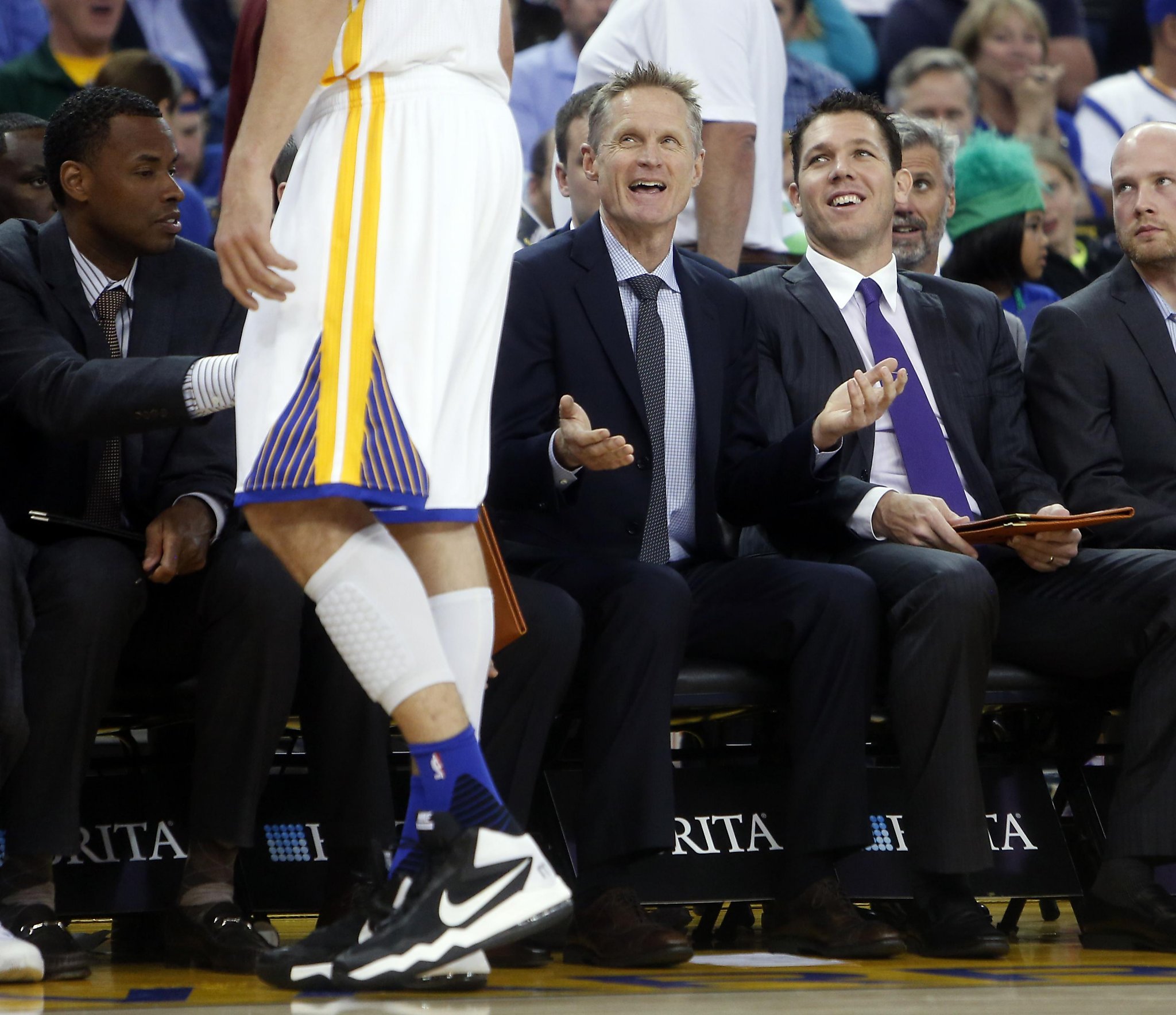 Steve Kerr jokes Warriors' NBA championship was 'all coaching